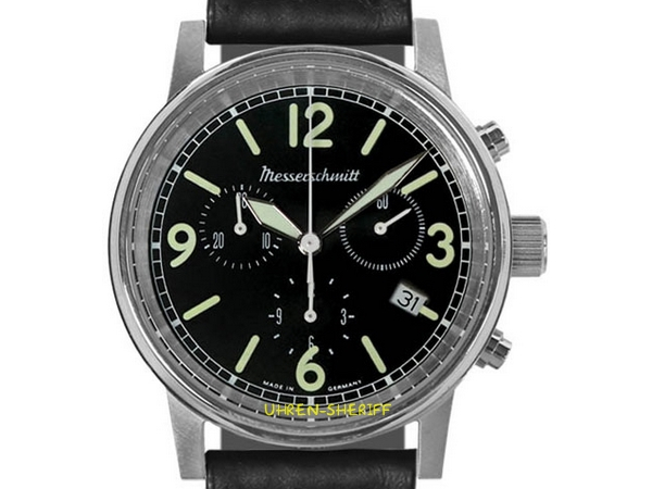 kleiner  Messerschmitt Chrono ME-1624L Zifferblatt